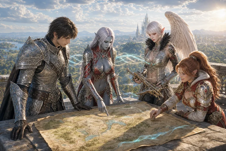 Lineage2AI MI MMORPG projekta vizualizācija 3